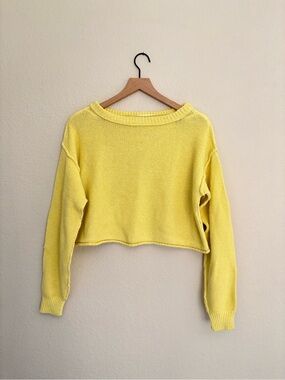 We The Free Cropped Cotton Sweater